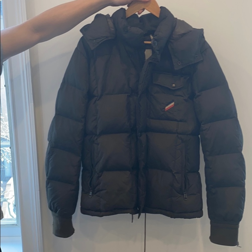 Moncler Dark Green Olive Alban Giubbotto Jacket-3